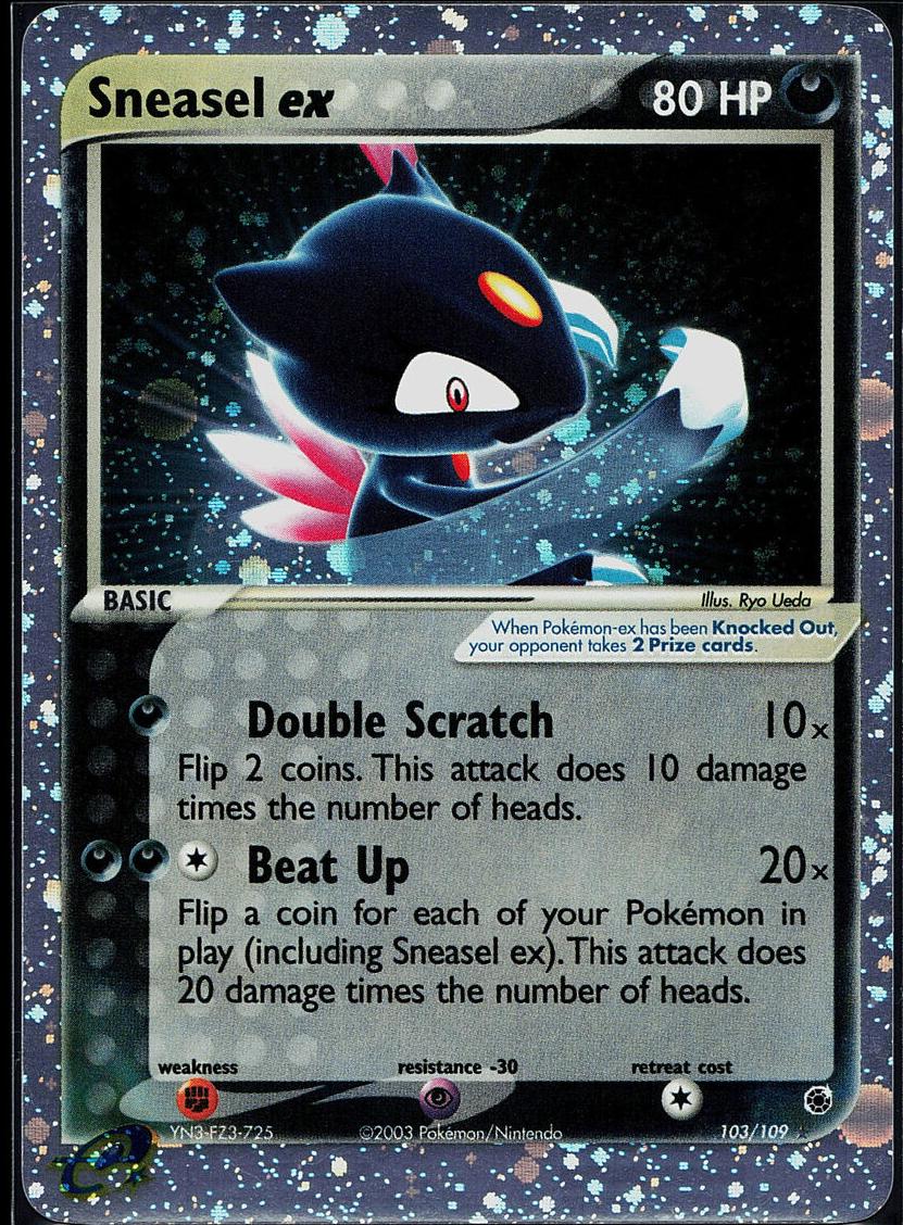 2003 Pokemon EX Ruby & Sapphire Sneasel #103