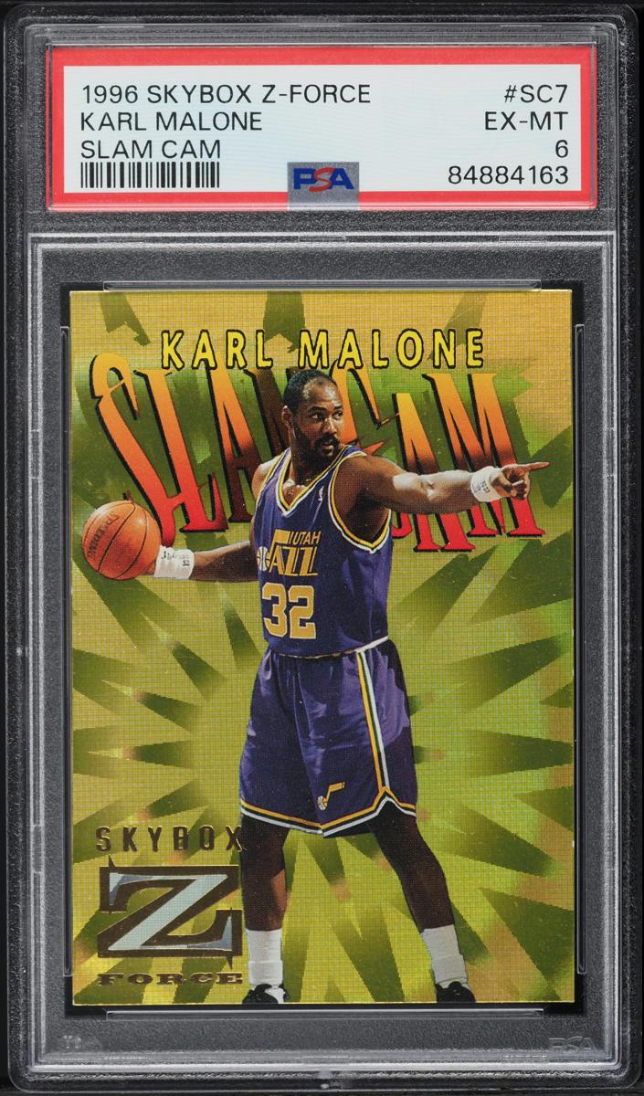 1996 Skybox Z-Force Basketball Karl Malone #SC7
