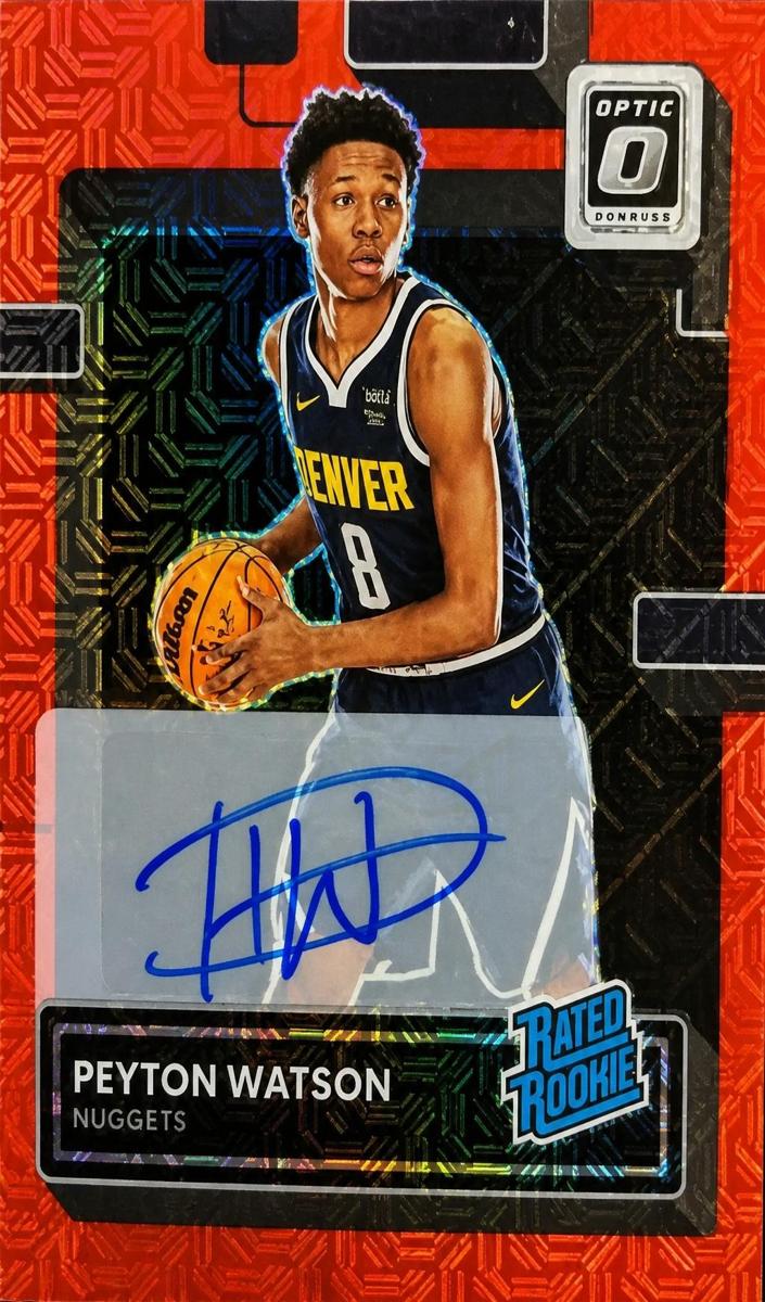 2022 Donruss Optic Basketball Choice Peyton Watson #223 PSA 10