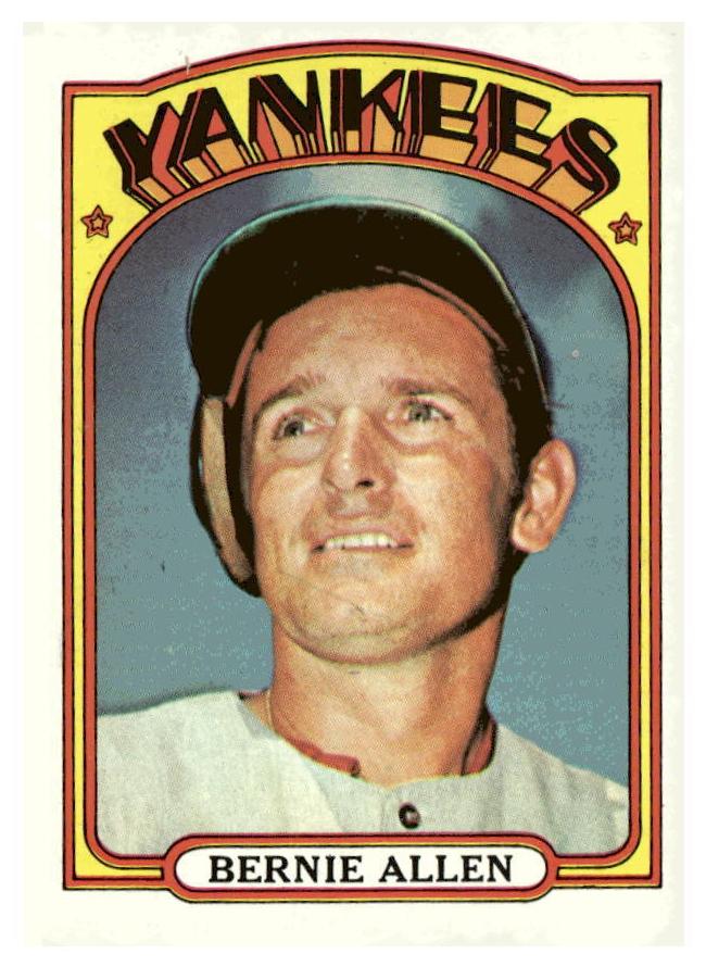 1972 Topps Baseball Bernie Allen #644