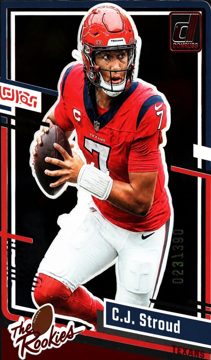2023 Panini Clearly Donruss Football Red C.J. Stroud #12