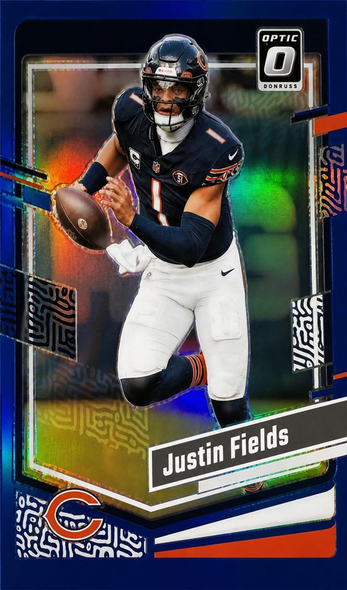 2023 Donruss Optic Football Blue Justin Fields #36 PSA 10