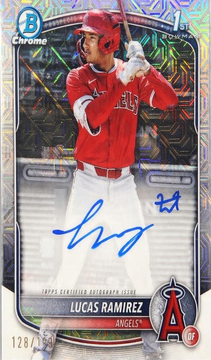 2025 Bowman Chrome Prospects Baseball HTA Choice Lucas Ramirez #CPA-LR PSA 9
