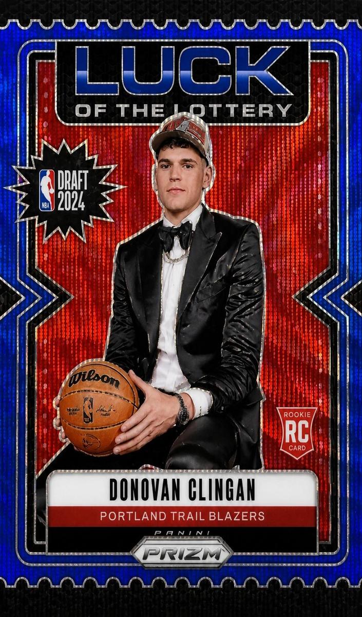 2024 Panini Prizm Basketball Blue Wave Donovan Clingan #9