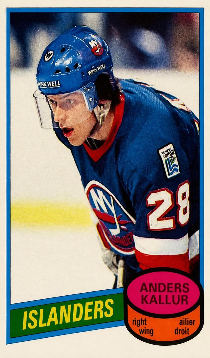 1980 O-Pee-Chee Hockey Anders Kallur #156 PSA 9