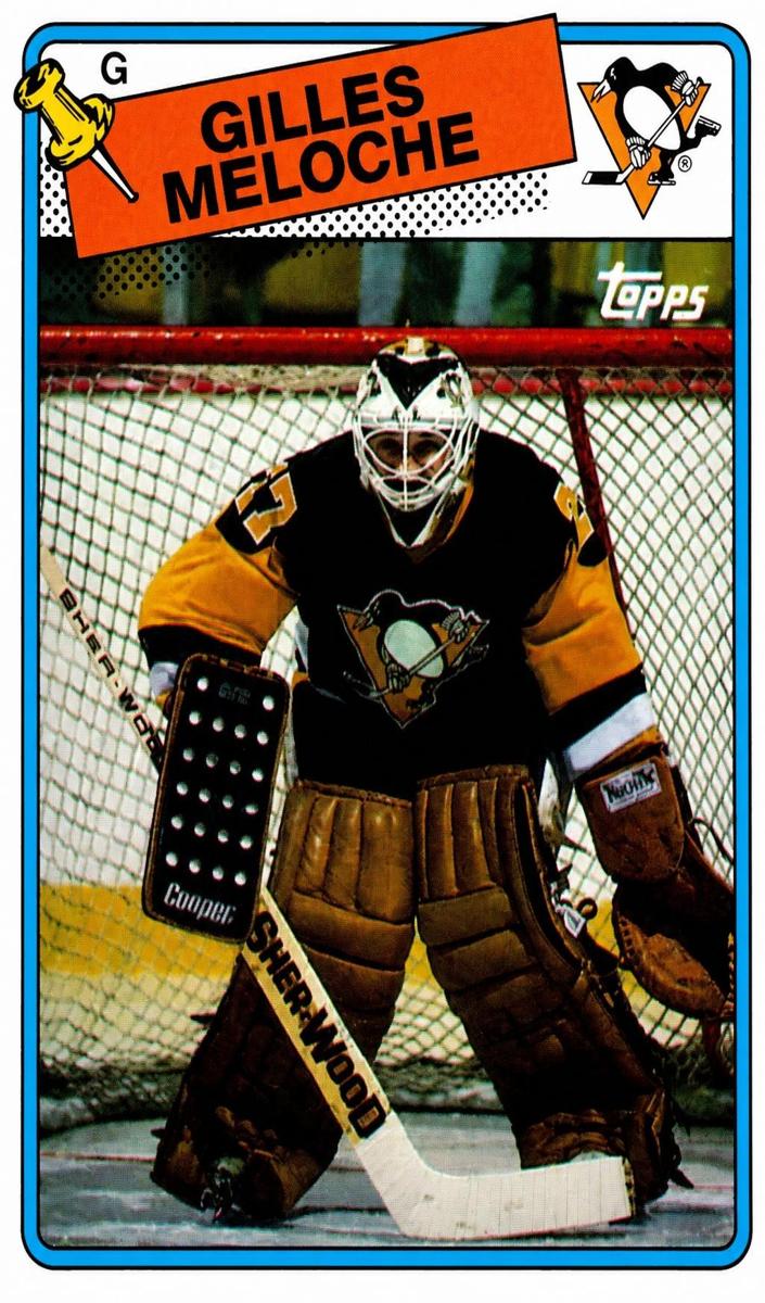 1988 Topps Hockey Gilles Meloche #8