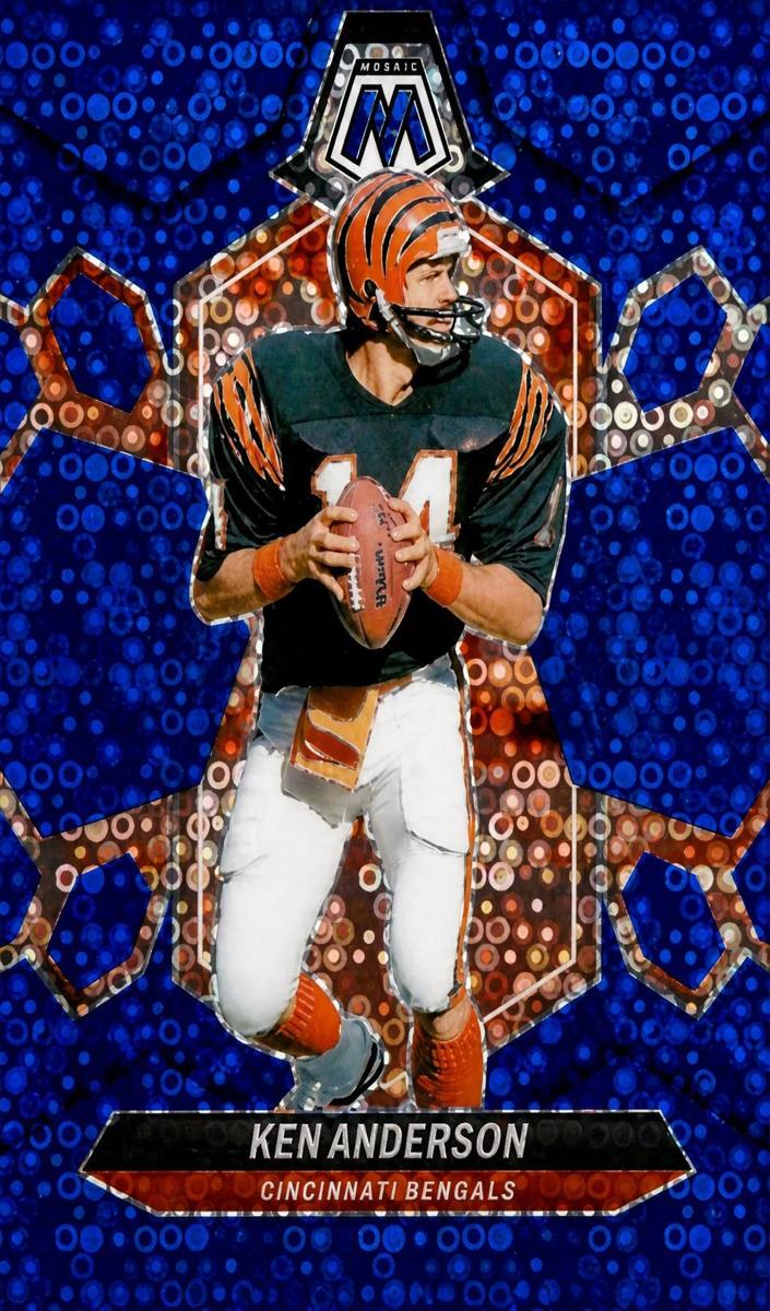 2024 Panini Mosaic Football No Huddle Blue Ken Anderson #237