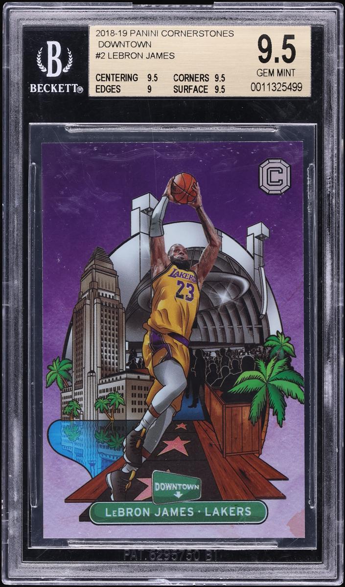 2018 Panini Cornerstones Basketball LeBron James #2 BGS 9
