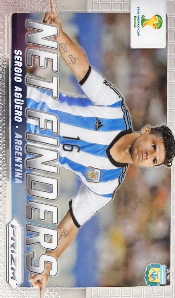 2014 Panini Prizm World Cup Soccer Sergio Aguero #3 PSA 9