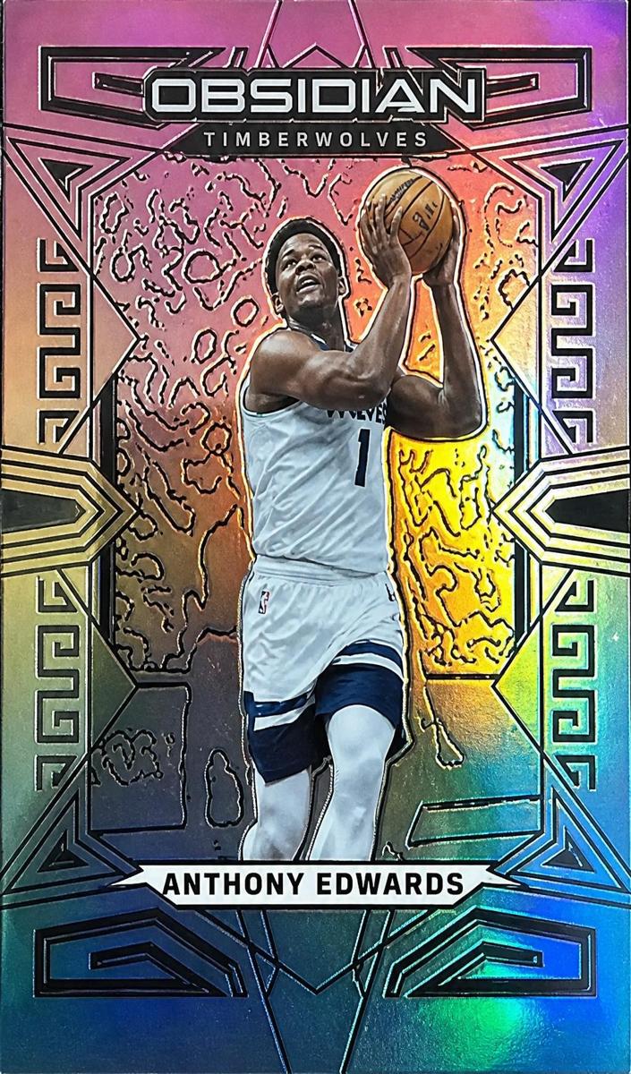 2022 Panini Obsidian Basketball Electric Etch Neon Flood Anthony Edwards #85 PSA 10