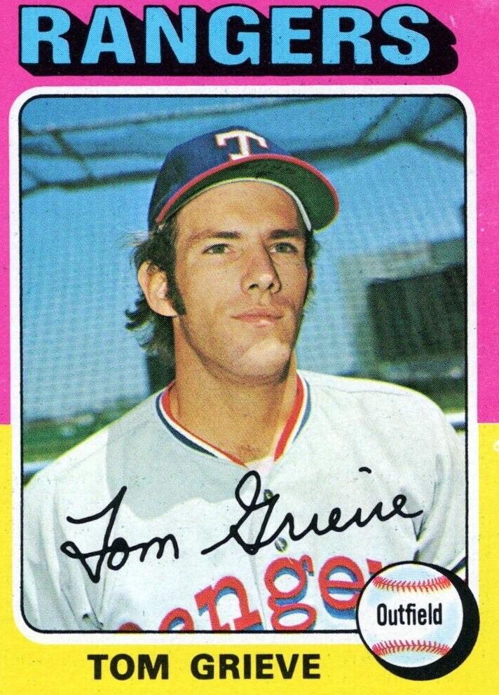 1975 Topps Baseball Tom Grieve #234 PSA 8.5