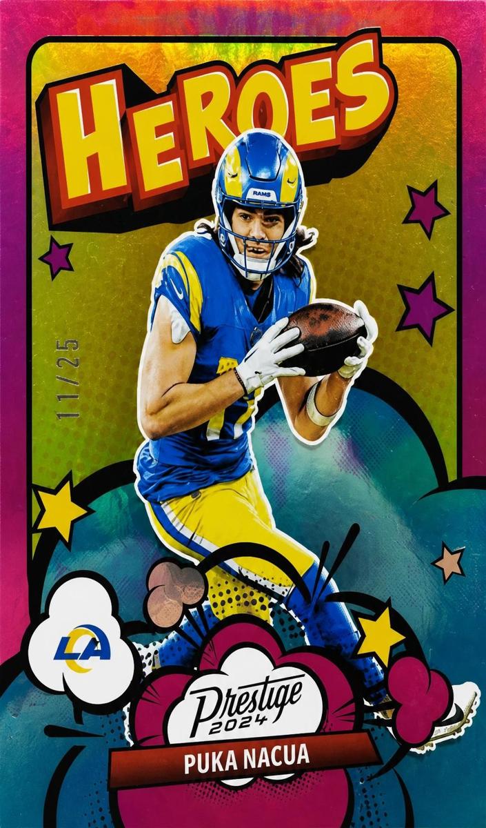 2024 Panini Prestige Football Xtra Points Pink Puka Nacua #6