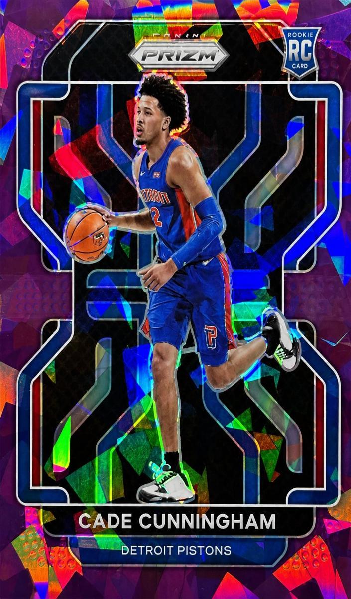 2021 Panini Prizm Basketball Purple Ice Cade Cunningham #282
