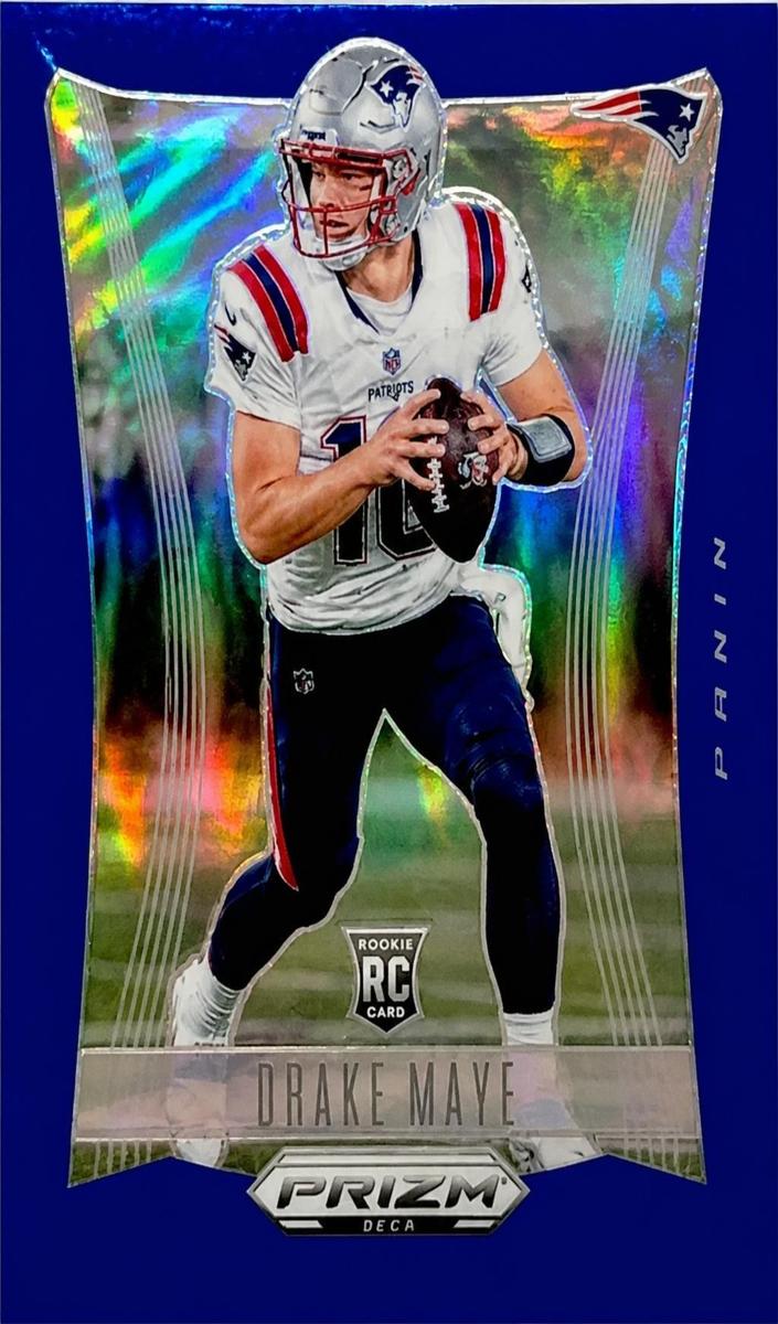 2024 Panini Prizm Deca Football Blue Drake Maye #213