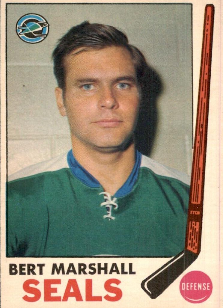 1969 O-Pee-Chee Hockey Bert Marshall #80
