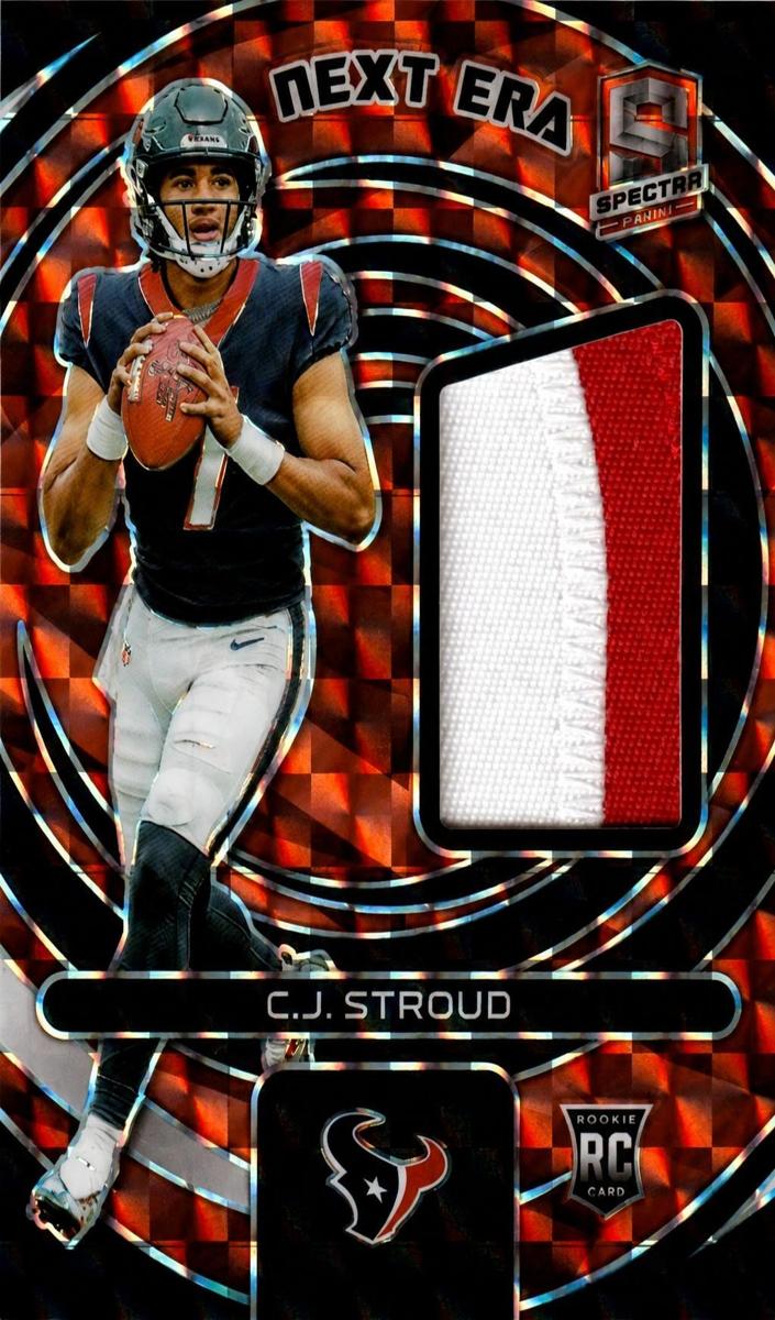 2023 Panini Spectra Football Neon Orange C.J. Stroud #NE-CST