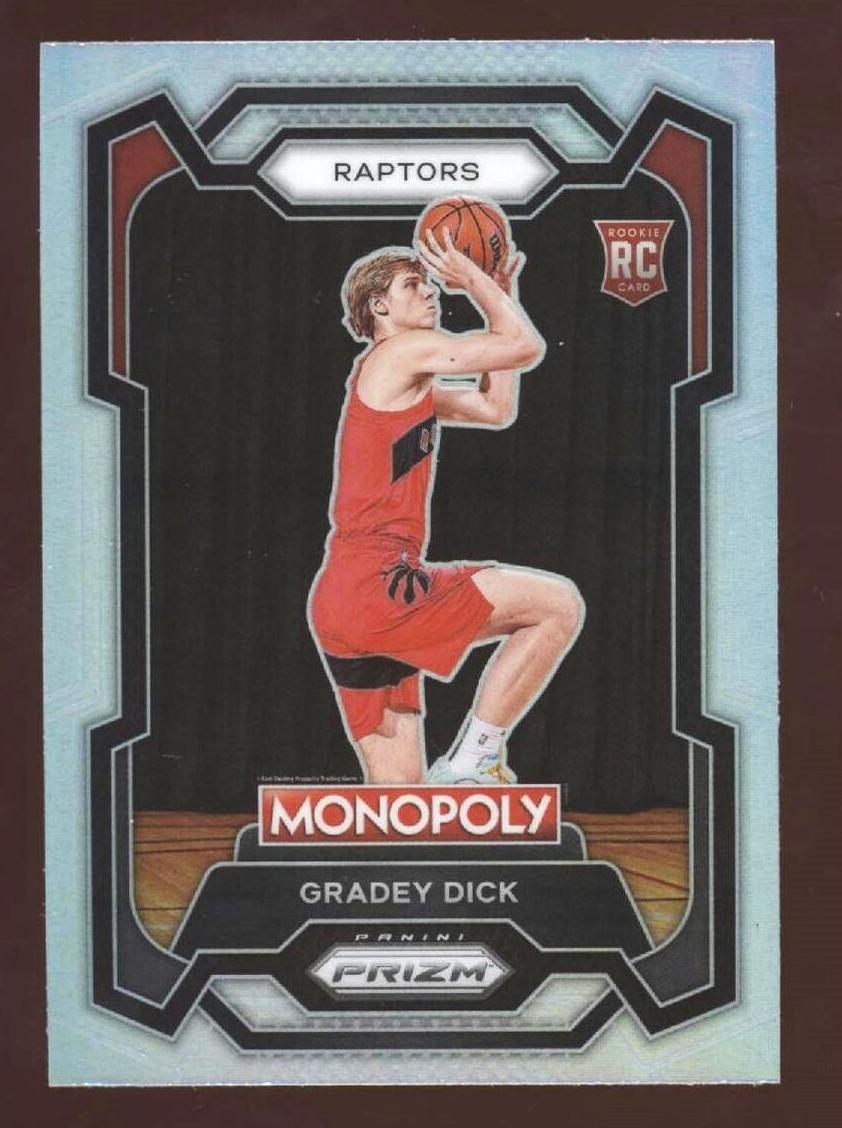2023 Panini Prizm Monopoly Basketball Silver Gradey Dick #84 SGC 10