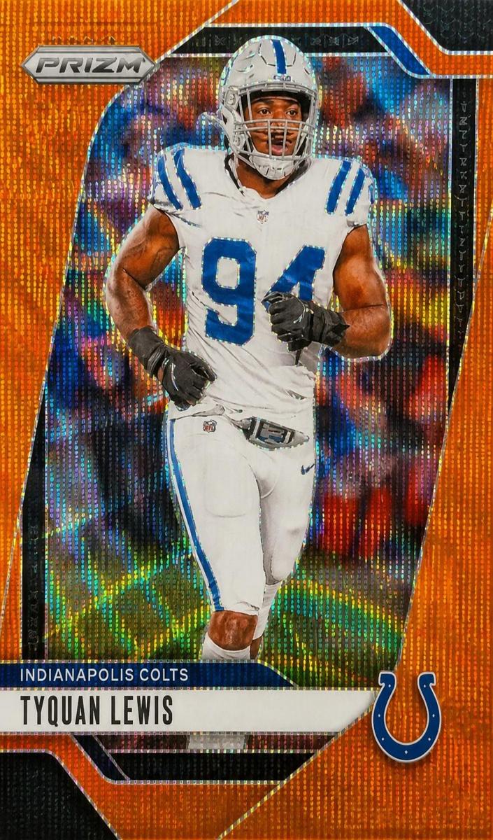 2024 Panini Prizm Football Orange Wave Tyquan Lewis #125