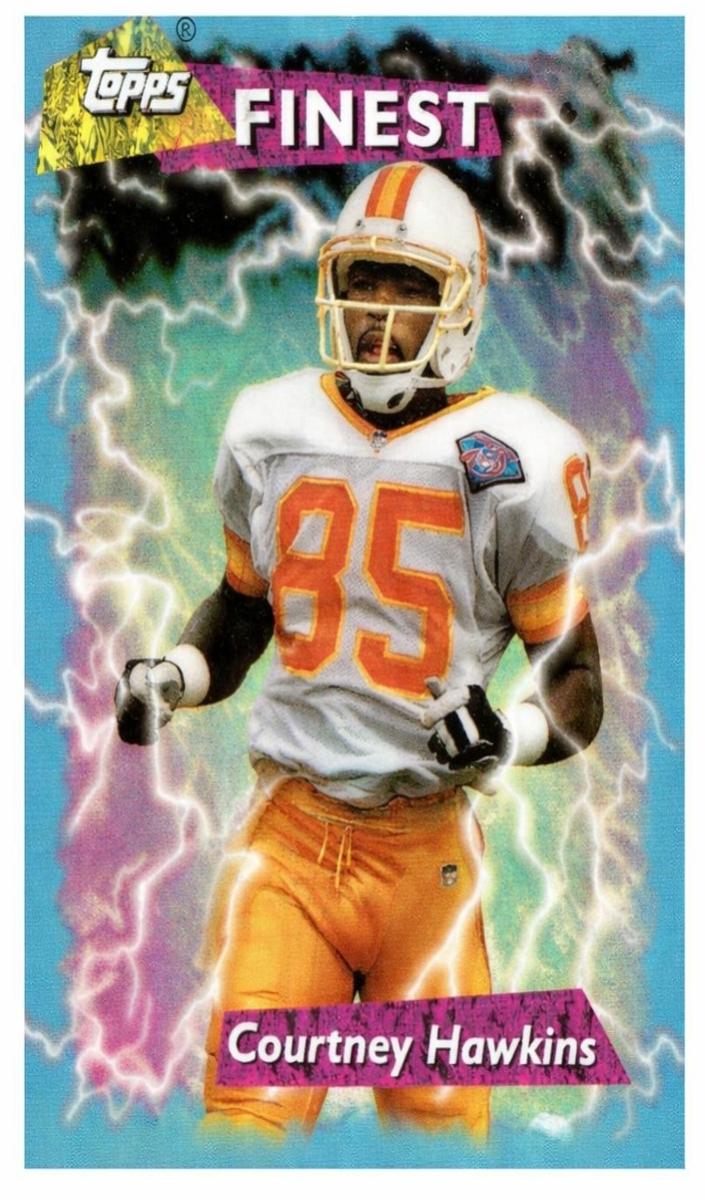 1995 Topps Finest Football Refractor Courtney Hawkins #252