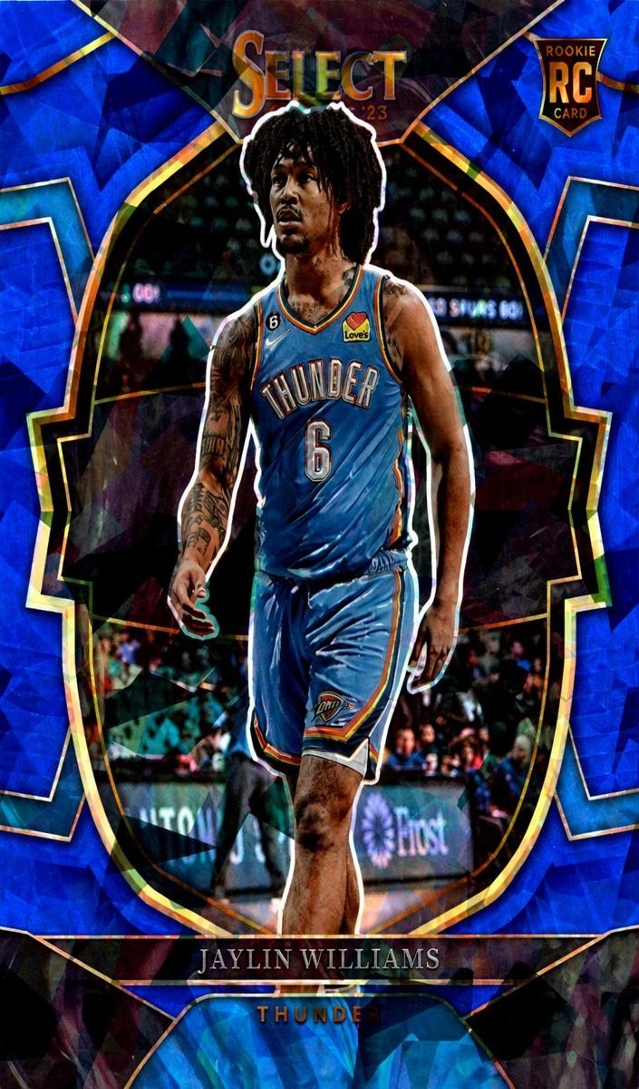 2022 Panini Select Basketball Blue Cracked Ice Jaylin Williams #99