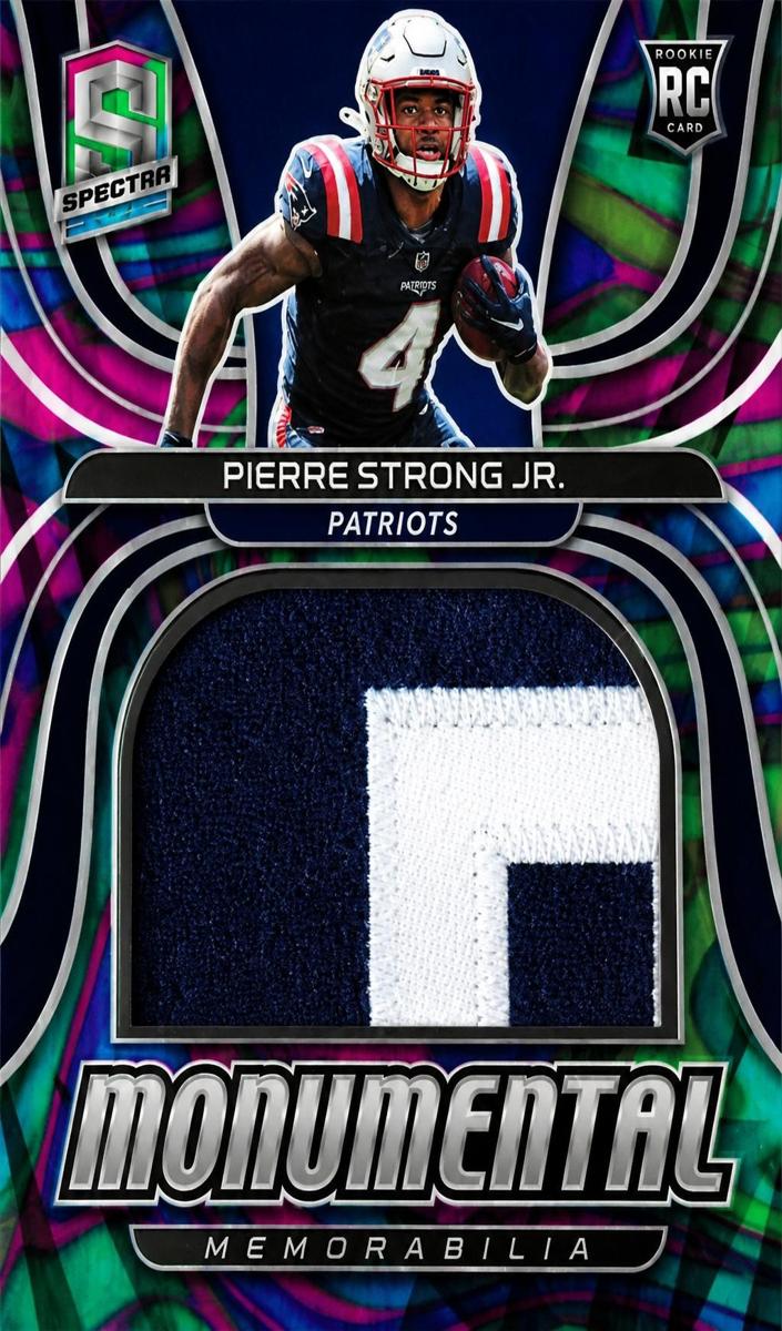 2022 Panini Spectra Football Neon Marble Pierre Strong Jr. #MME-PST