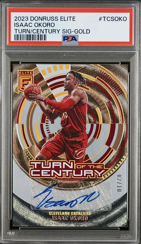 2023 Donruss Elite Basketball Gold Isaac Okoro #TCS-OKO PSA 8.5