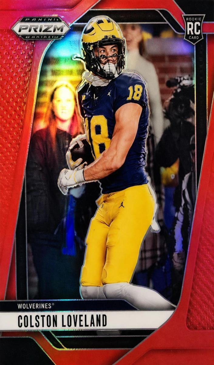 2025 Panini Prizm Draft Picks Football Red Colston Loveland #67