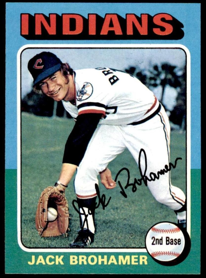 1975 Topps Baseball Jack Brohamer #552 PSA 8