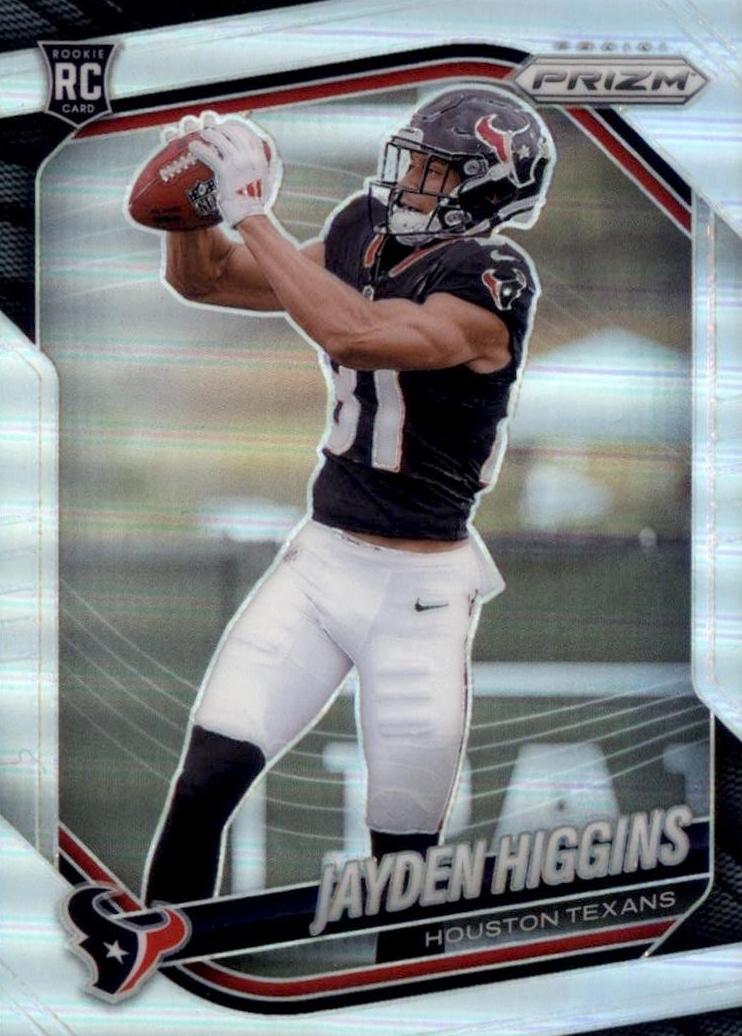 2025 Panini Prizm Football Silver Jayden Higgins #376 PSA 10