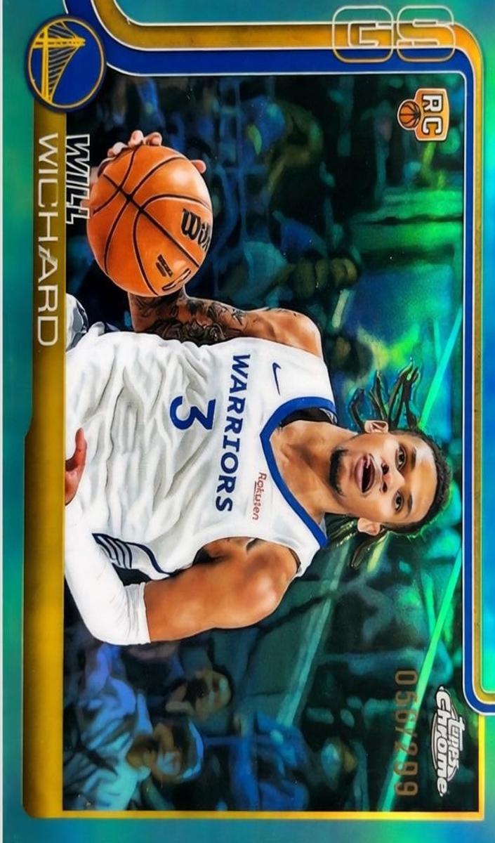 2025 Topps Chrome Basketball Teal Refractor Will Richard #287