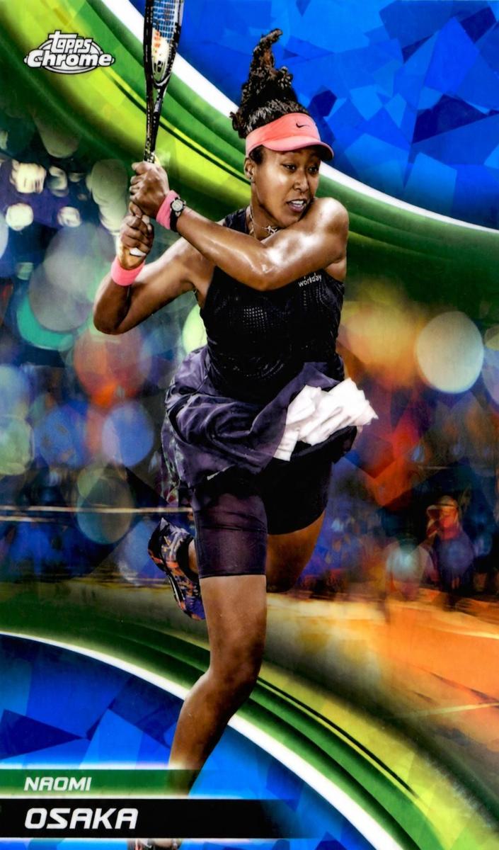2025 Topps Chrome Sapphire Tennis Naomi Osaka #80