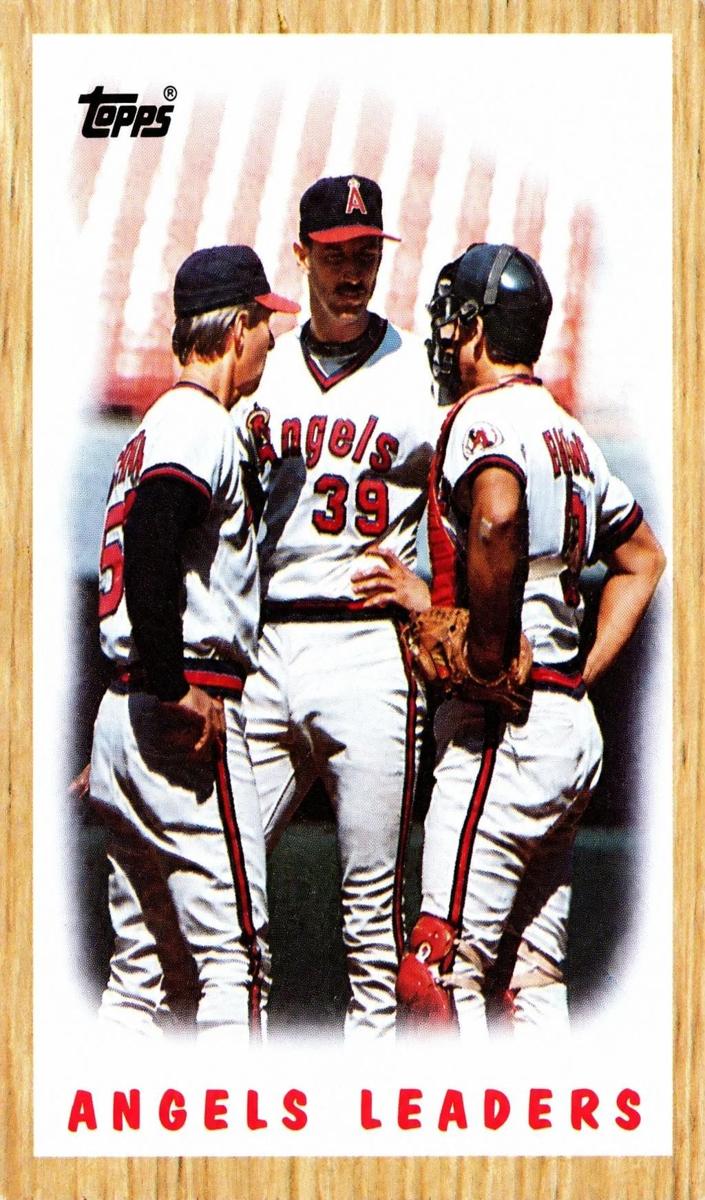 1987 Topps Baseball Angels Leaders #556 PSA 9