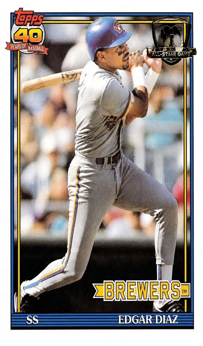 1991 Topps Baseball Edgar Diaz #164 PSA 10