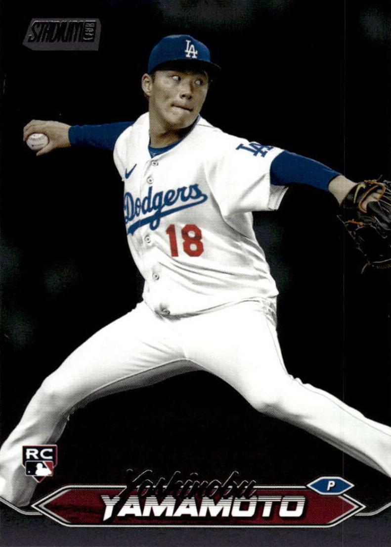 2024 Topps Stadium Club Baseball Black Foil Yoshinobu Yamamoto #114 SGC 10