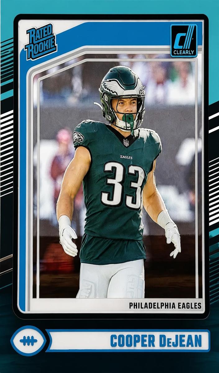2024 Panini Clearly Donruss Football Teal Cooper DeJean #72