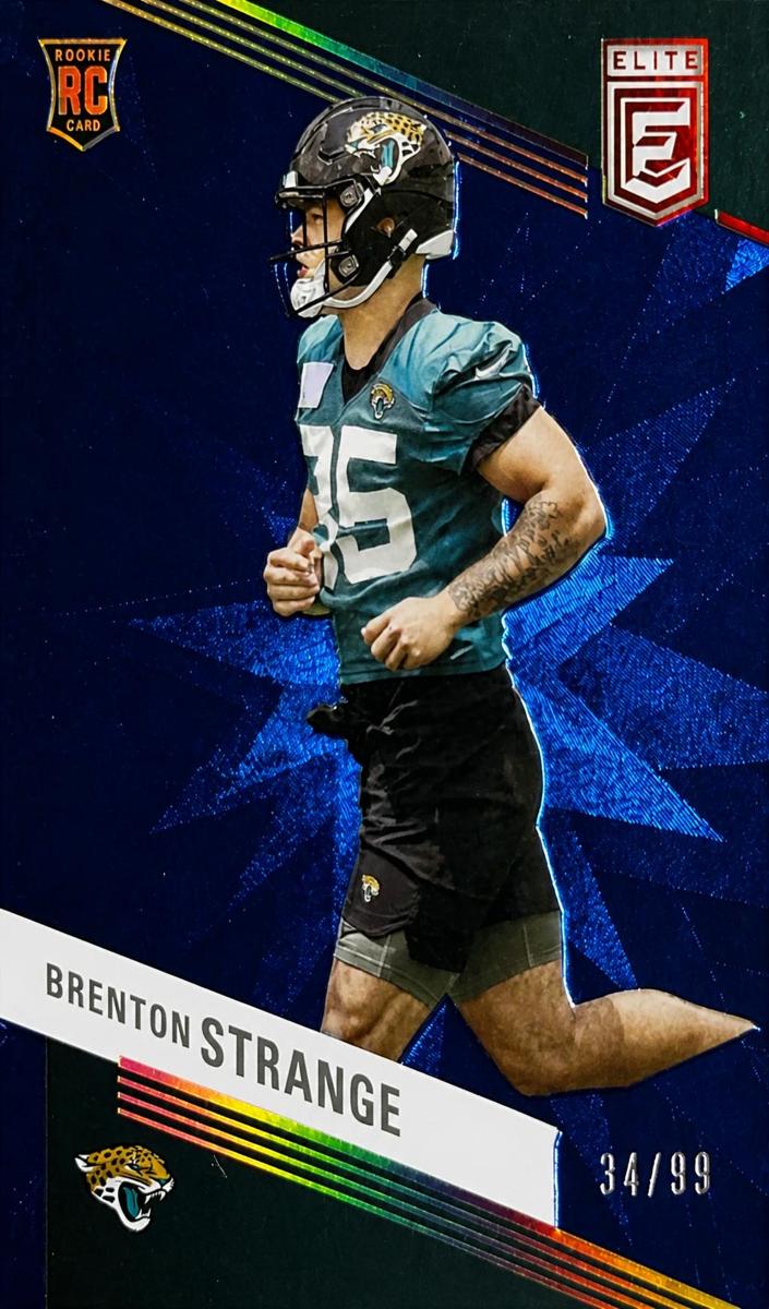 2023 Donruss Elite Football Blue Brenton Strange #106