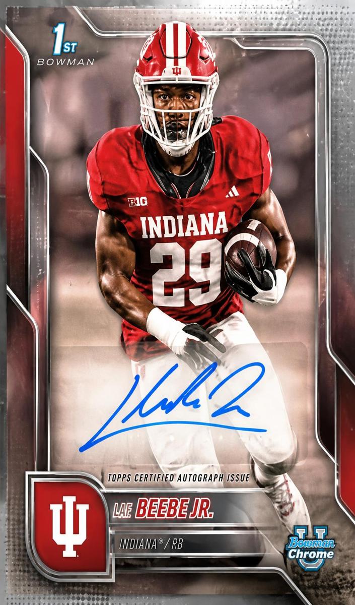 2025 Bowman Chrome University Football Lee Beebe Jr. #BCA-LBJ