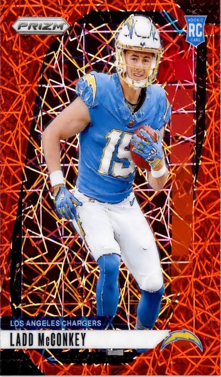 2024 Panini Prizm Football Lazer Ladd McConkey #365