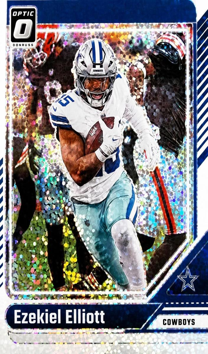 2024 Donruss Optic Football White Sparkle Ezekiel Elliott #51