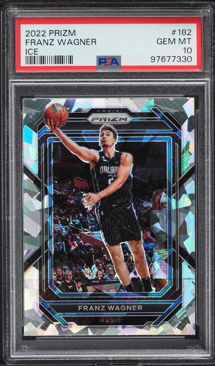 2022 Panini Prizm Basketball Ice Franz Wagner #182 PSA 9