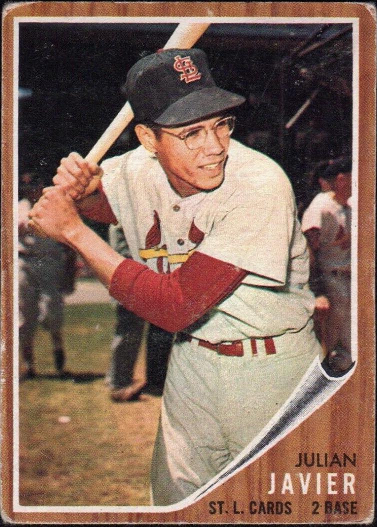 1962 Topps Baseball Julian Javier #118 PSA 7