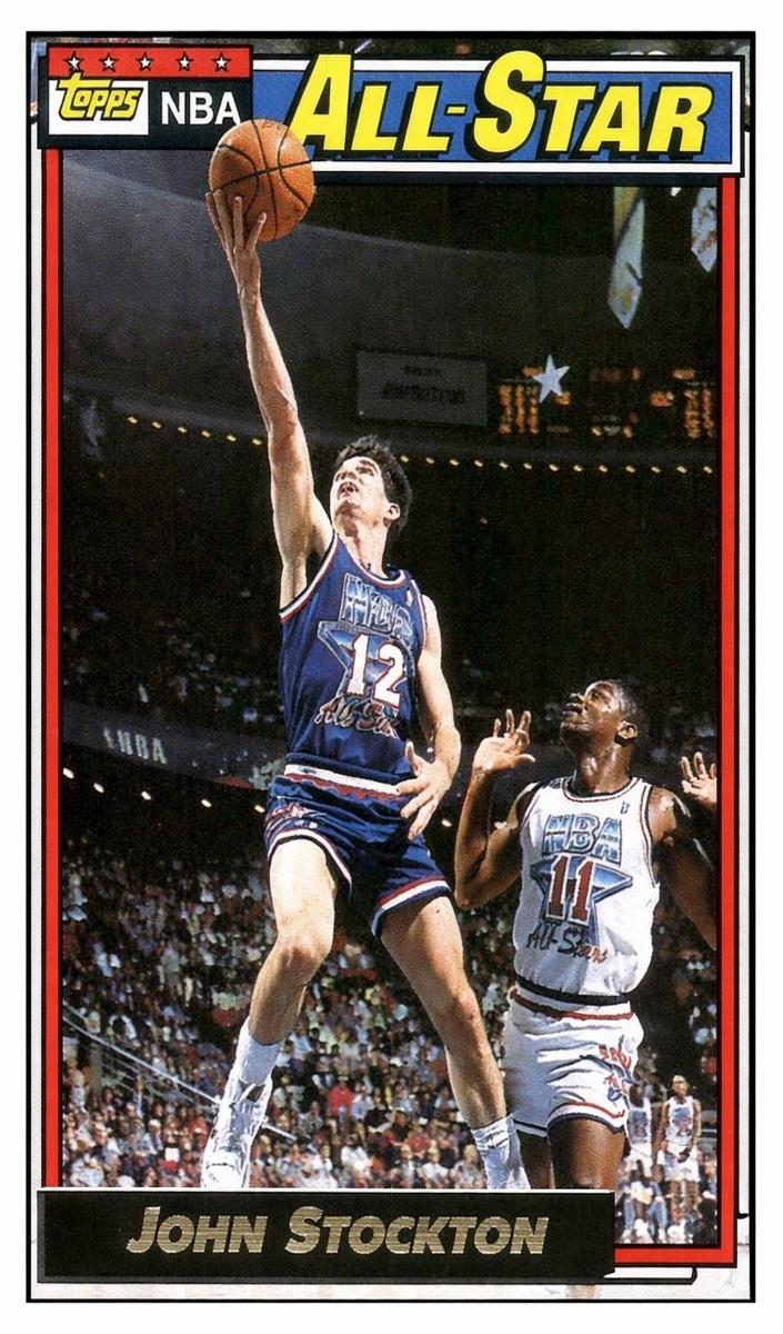 1992 Topps Basketball Gold John Stockton #101 PSA 9
