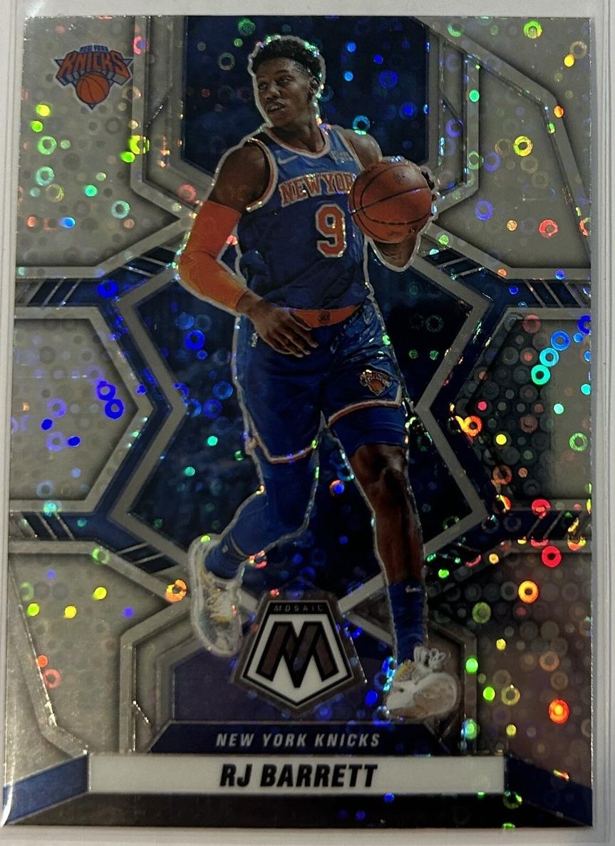 2021 Panini Mosaic Basketball Fast Break Silver RJ Barrett #140