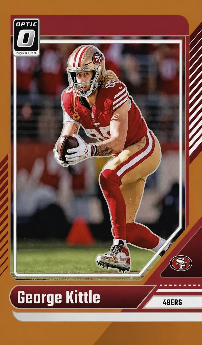 2024 Donruss Optic Football Orange George Kittle #174