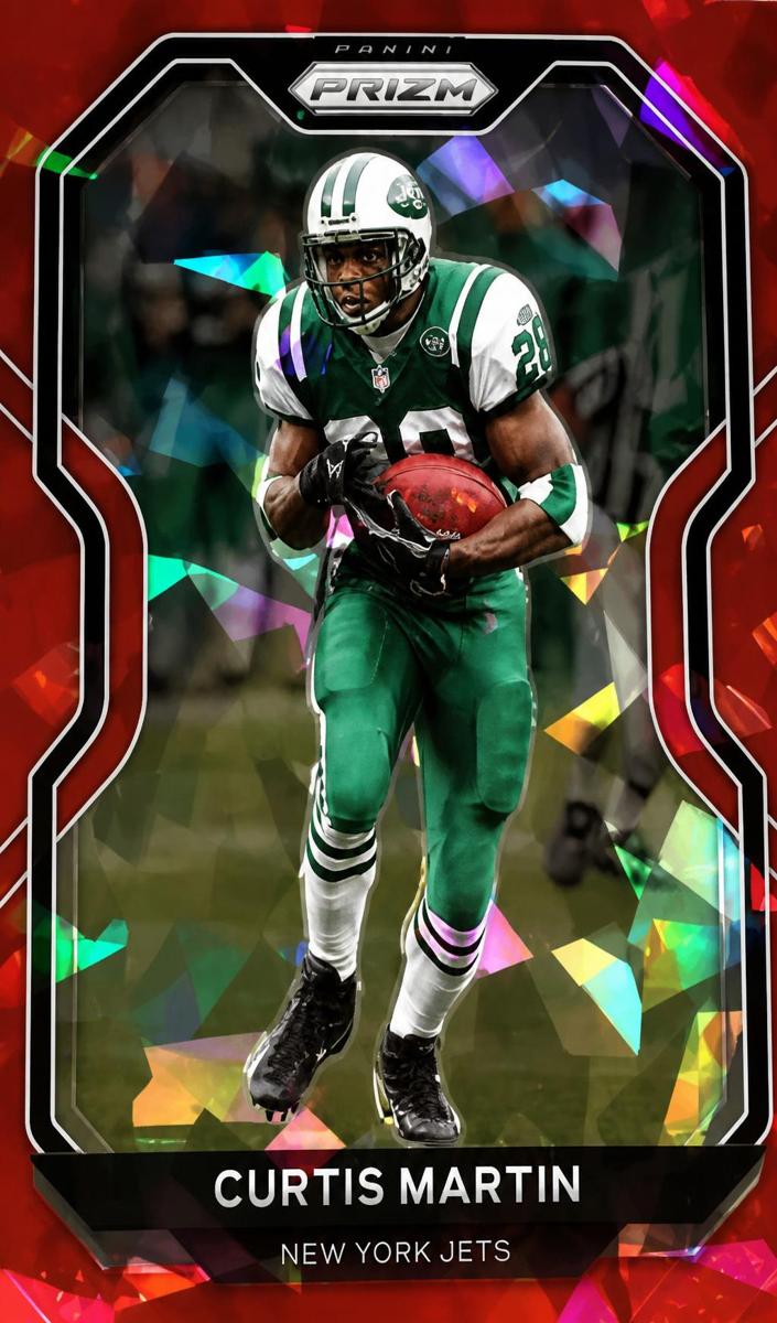 2020 Panini Prizm Football Red Ice Prizm Curtis Martin #35