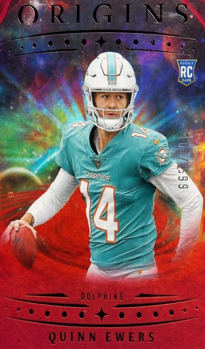 2025 Panini Origins Football Holo Red Quinn Ewers #102