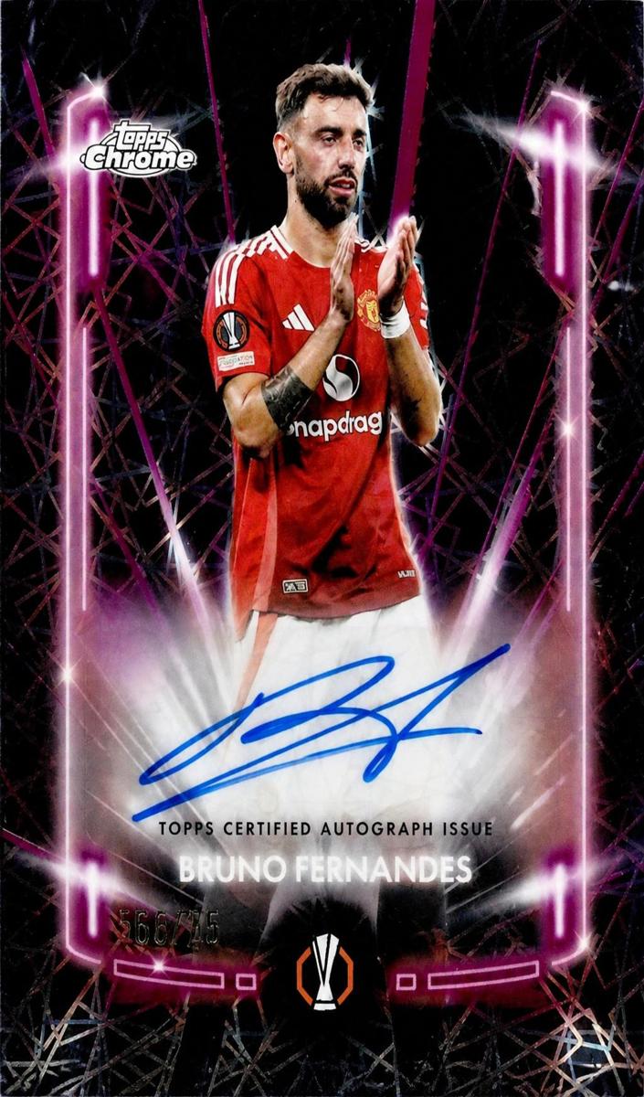 2024 Topps Chrome UEFA Euro Soccer Bruno Fernandes #LA-BF