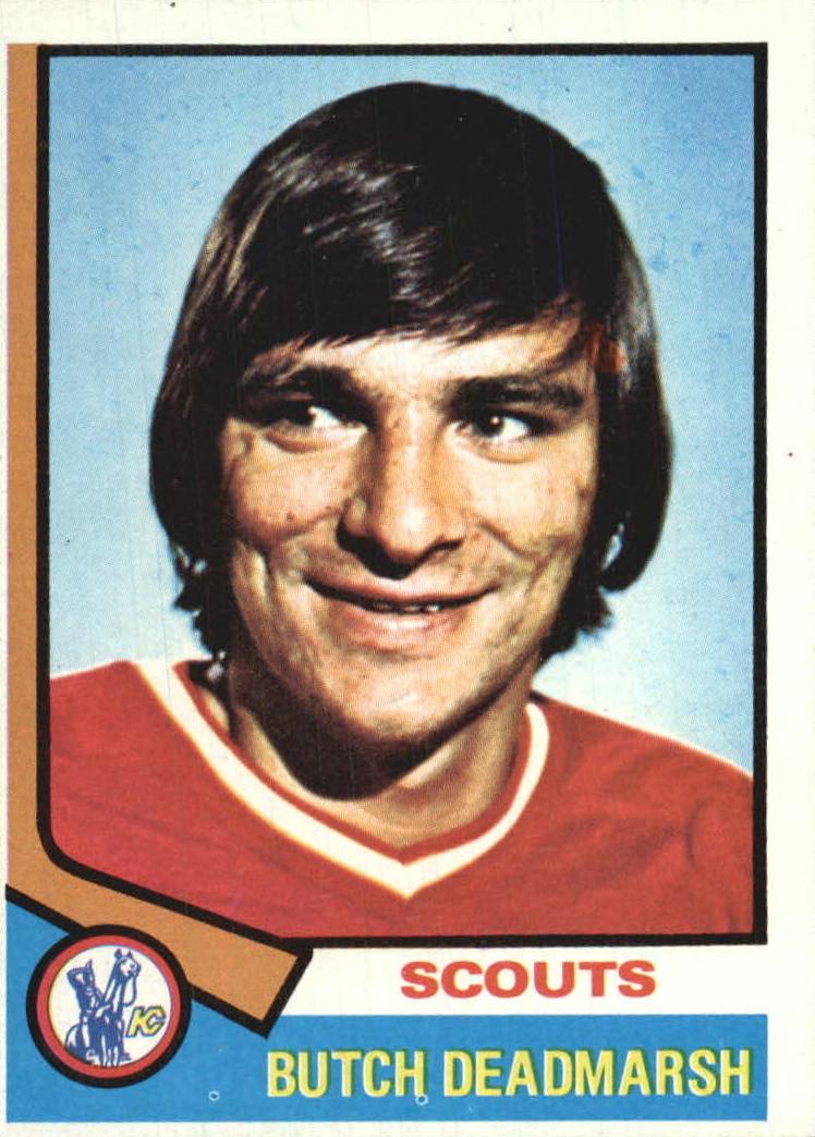 1974 Topps Hockey Butch Deadmarsh #73 SGC 2.5