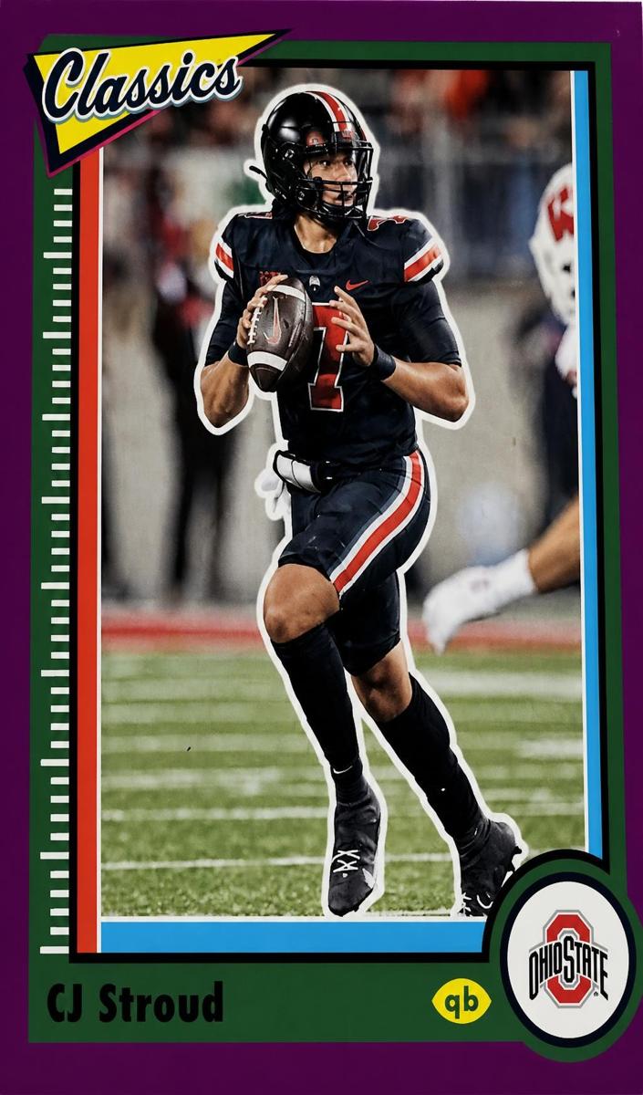 2023 Panini Chronicles Draft Picks Football Purple C.J. Stroud #2