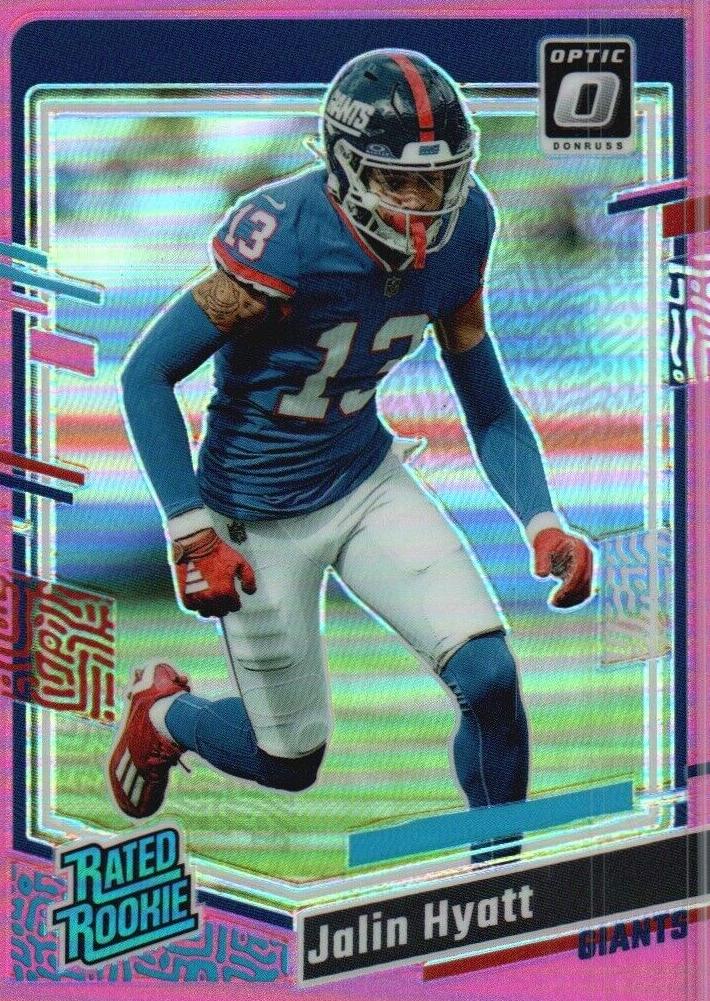 2023 Donruss Optic Football Pink Jalin Hyatt #279 PSA 9